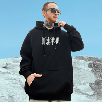 Autumn Jesus Oil Painting Graphic Print Hoodies Men Oversized Fleece Hip Hop Hooded Sweatshirt Y2K Vintage Streetwear Hoodie Street King Limited