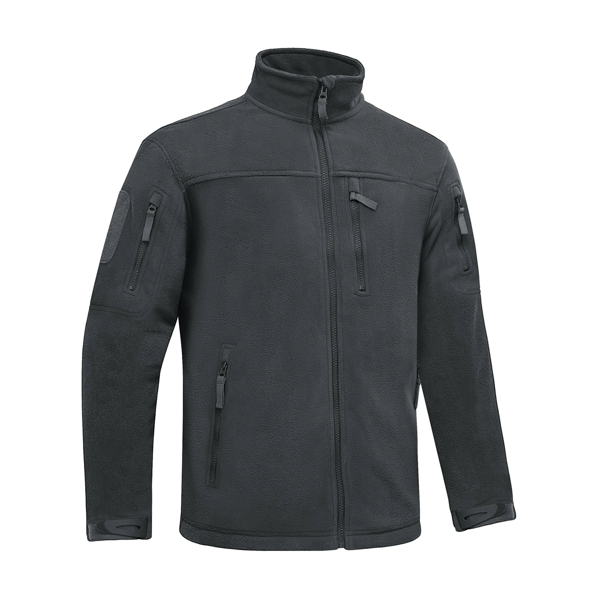 winter fleece jacket mens zipper pockets work jacket thermal warm full zip fishing hiking coats outwear man windbreaker unique default style 4412