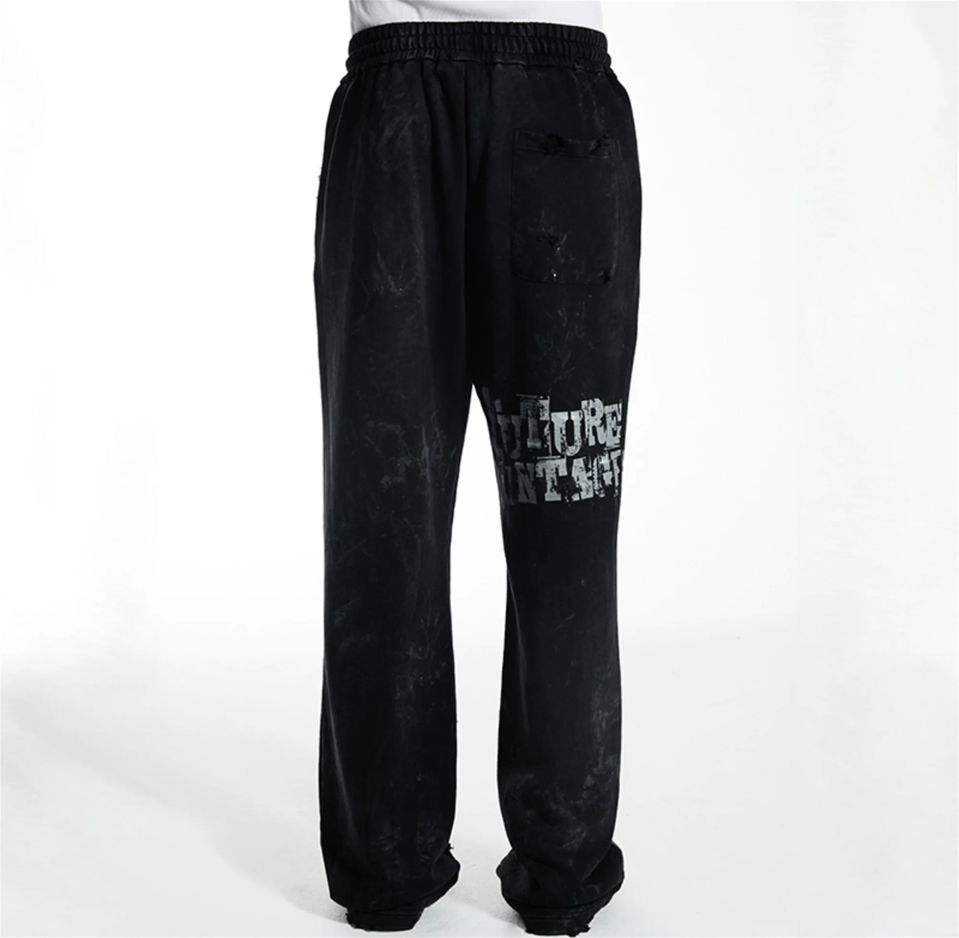 new arrival ssaint louis dirty old graffiti printed drawstring sanitary pants casual sport pants clean everyday pants