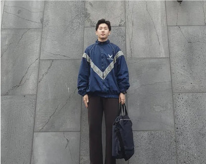 american cargo jacket mens college flight training quick drying color block bomber coat couple high street motorcycle outwear unique cargo style 1796
