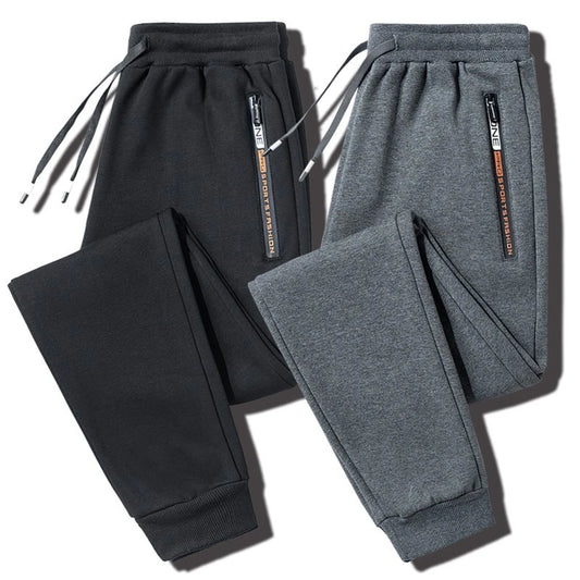 2025 autumn mens sport pants casual knitted trousers with zipper pockets solid color jogger pants male pantalon chandal hombre relaxed fit joggers