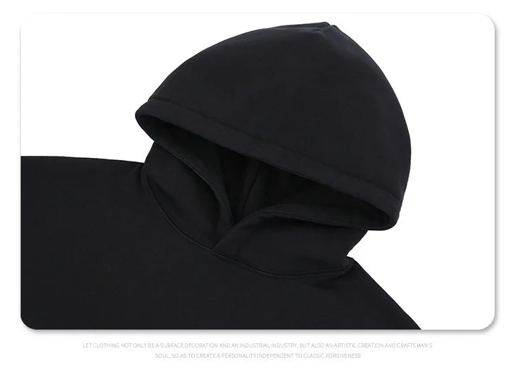 24AW simple printed hoodie Street King Limited