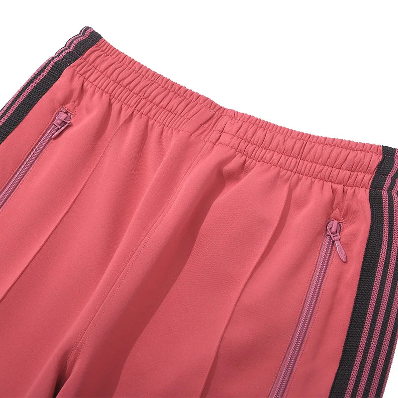 blue pattern embroidery casual motion pants men woman fashion street side edge weaving straight cylinder trousers unique default style 4570
