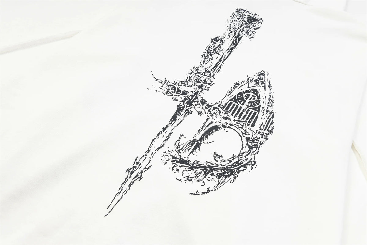 24ss THUG CLUB High-Street Dragon Print Cotton Casual Oversized Streetwear Hip-Pop Hoodies For Men Street King Limited