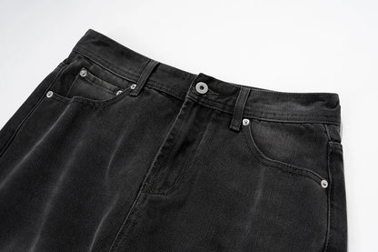 vintage washed hole damaged jeans pants for men streetwear y2k ripped black denim trousers pantalones hombre baggy cargos unique cargo style 3529