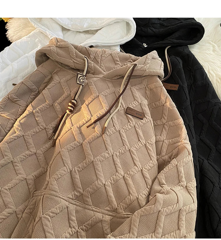 2024 New Men's Hoodie Fashion Korean Casual Loose Hooded Shirt Large Size Harajuku Couple Clothing Hip Hop Streetwear Street King Limited