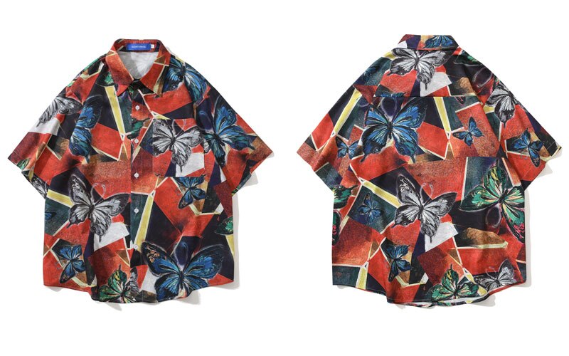 "Leafs Fall" Unisex Men Women Streetwear Graphic Shirt Daulet Apparel