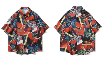 "Leafs Fall" Unisex Men Women Streetwear Graphic Shirt Daulet Apparel