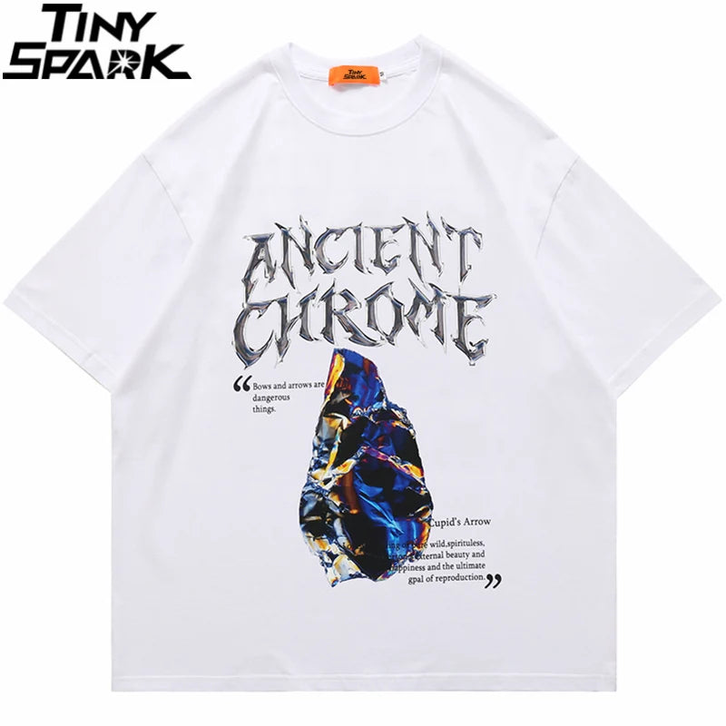 2023 Men Hip Hop Streetwear T-Shirt Harajuku Letter Graphic Printed Tshirt Summer Short Sleeve T Shirt Cotton Casual Tops Tees Street King Limited