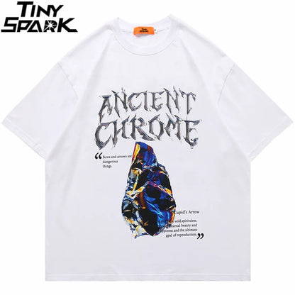 2023 Men Hip Hop Streetwear T-Shirt Harajuku Letter Graphic Printed Tshirt Summer Short Sleeve T Shirt Cotton Casual Tops Tees Street King Limited