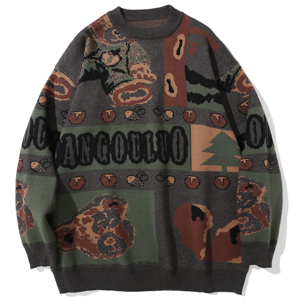 "Warm Feeling" Unisex Men Women Streetwear Graphic Sweater Daulet Apparel