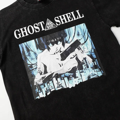 Saint T-shirt Summer Men Woman High Quality Street Hip Hop Chaopai Lovers Loose Casual O-Neck Wash Top Tees Street King Limited