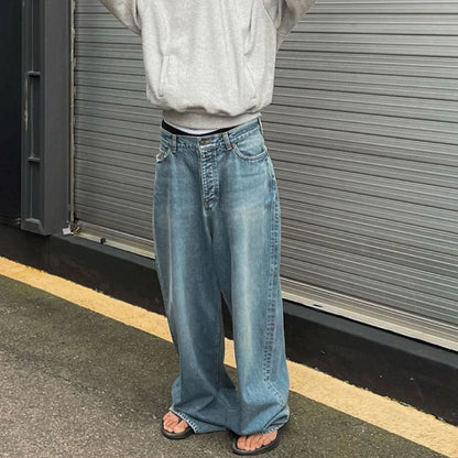 hi street blue jeans men loose wide leg denim pants vintage harajuku streetwear jeans trousers for male unique jeans style 5181