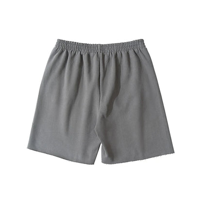 Good Quality New Kanye West Shorts High Street Chaopai Heavyweight Curled Edge Oversized Motion Casual Breeches Street King Limited