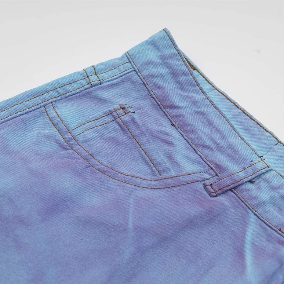 mens fashion baggy jeans dirty tie dye loose straight denim pants harajuku streetwear hip hop jeans trousers man stacked flare jeans