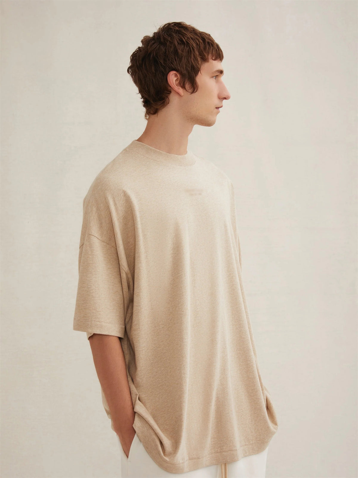 24FW FogEss Cloud Series CleanFit Summer Solid Silicone letters Full Cotton Quality Short Sleeve Tops T Shirt For Summer Street King Limited