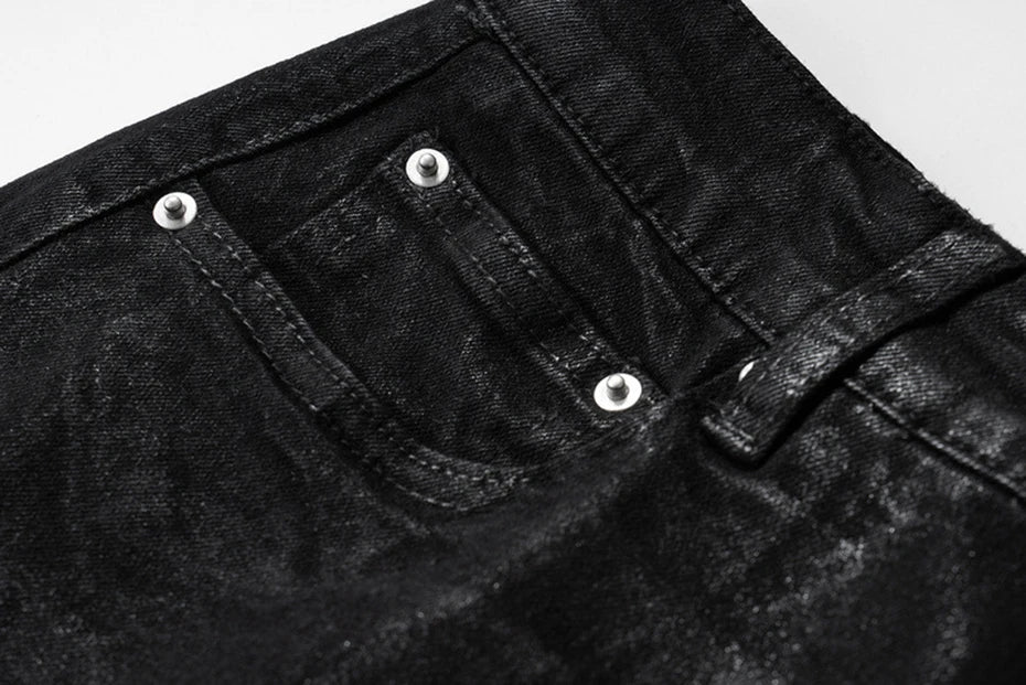 hi street flared jeans men broken patchwork denim pants streetwear harajuku luxury designer black jeans trousers male unique jeans style 469
