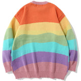 "Rainbow Time" Unisex Men Women Streetwear Graphic Sweater Daulet Apparel