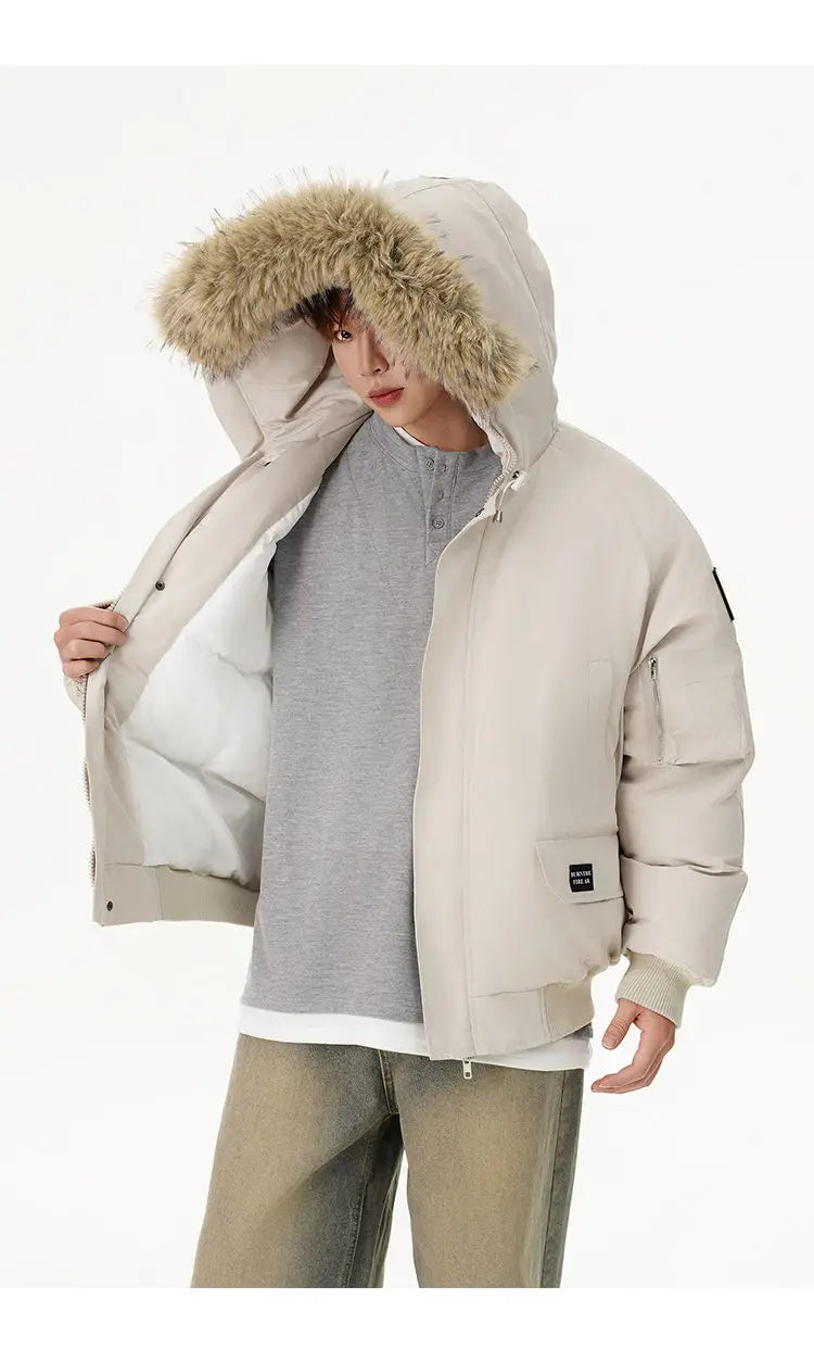 men winter streetwear loose casual fashion cotton padded hooded parkas bomber jacket women oversize thicken coat outerwear unique default style 964