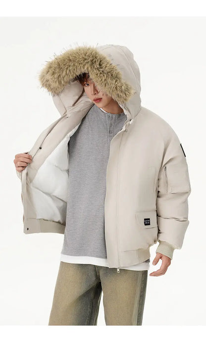 men winter streetwear loose casual fashion cotton padded hooded parkas bomber jacket women oversize thicken coat outerwear unique default style 964