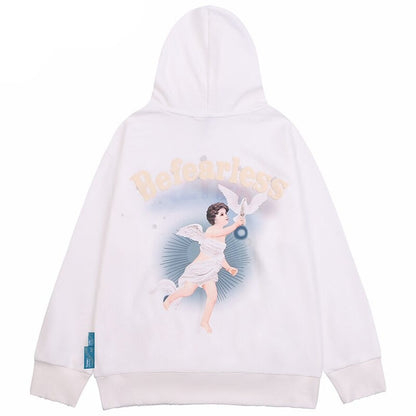"Be Fearless" Unisex Men Women Streetwear Graphic Sweatshirt Daulet Apparel