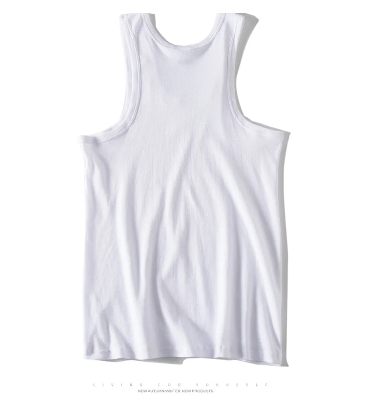 Hot Sale 3pcs / 100% Cotton Mens Sleeveless Tank Top Solid Muscle Vest Undershirts O-neck Gymclothing Tees Whorl Tops Street King Limited
