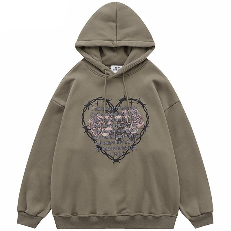 "Crossed Eyes" Unisex Men Women Streetwear Graphic Sweatshirt Daulet Apparel