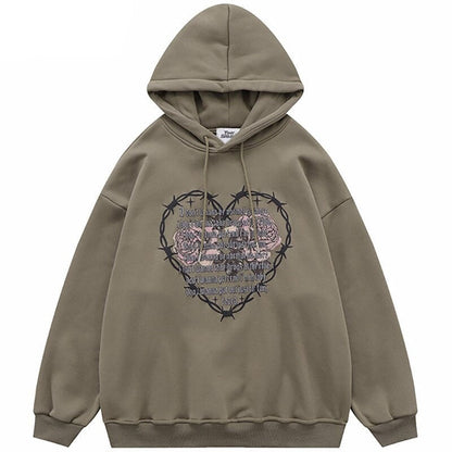 "Crossed Eyes" Unisex Men Women Streetwear Graphic Sweatshirt Daulet Apparel
