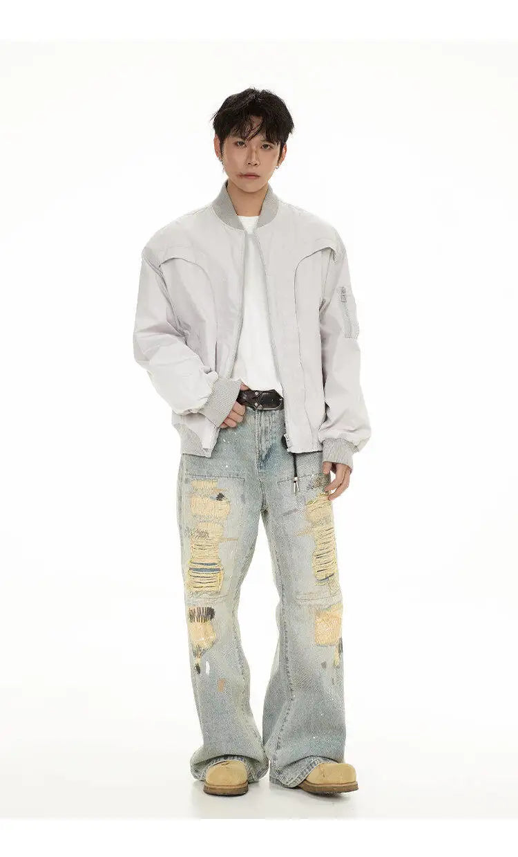 spring autumn cleanfit bomber jacket men streetwear fashion loose casual hip hop short cargo motorcycle jacket women coat unique cargo style 476