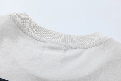 Retro Summer Vintage Letter Print High-Street Streetwear Casual Loose T-Shirt Tops Street King Limited