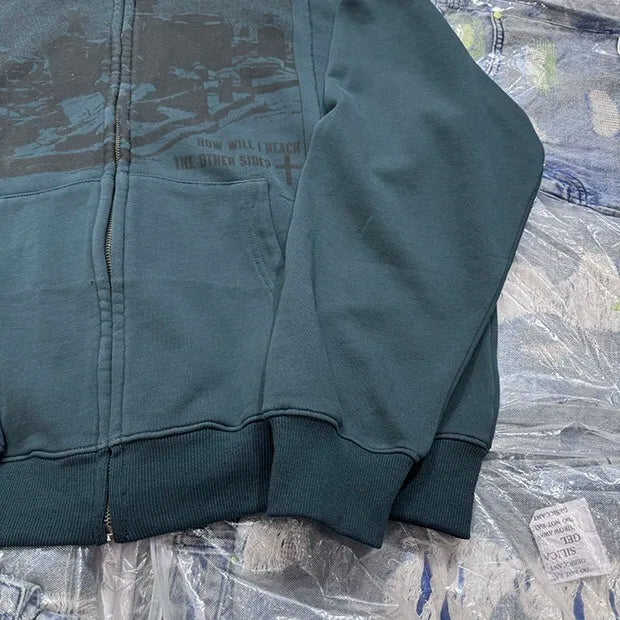 Cloth craft hooded zipper sweater jacket Street King Limited