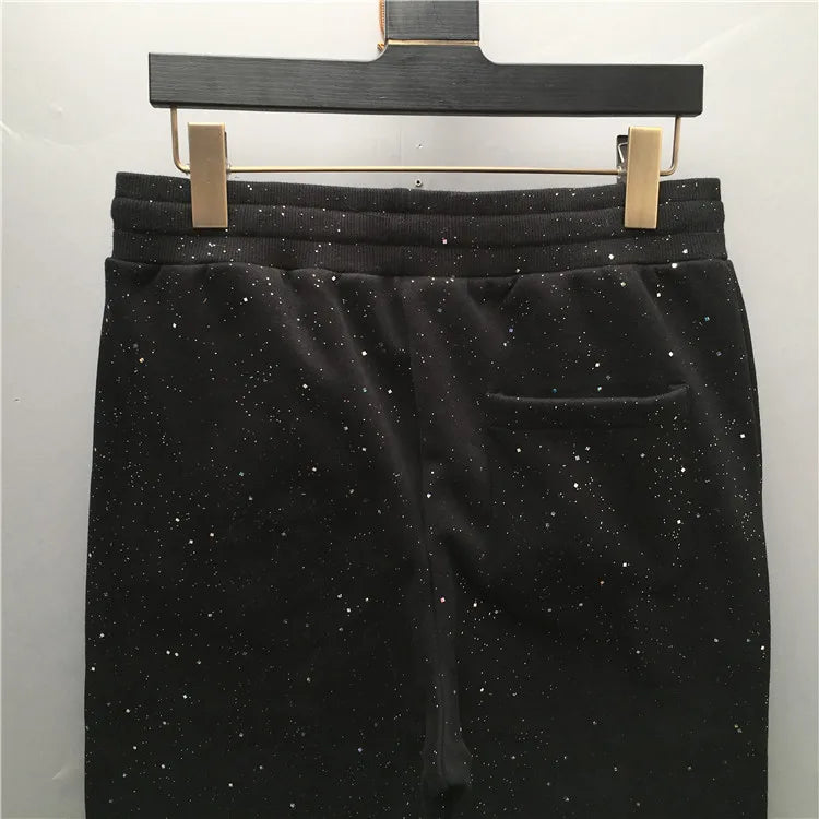 high new novelty luxury men 2022 classic shiny sky stars comfortable cotton parkour sweat casual pants sweatpants d48 casual joggers