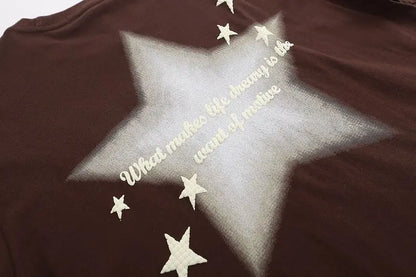 Fashion korean style personality printed graphic T shirt summer men women street hip hop Y2K Simplicity retro oversized T shirt Street King Limited