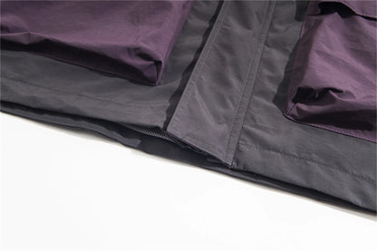 2024 new grai lz brand fashion solid high street muti functional interchange jacket menswear bottoms
