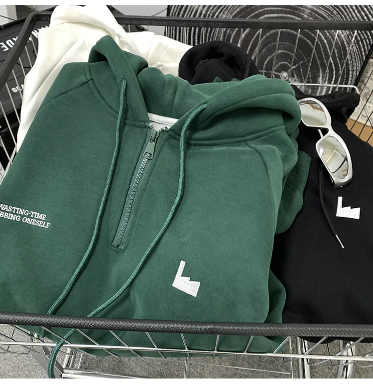 Men's Hoodies Trendy Brand Printing Fashion Drawstring Hooded Harajuku Unisex Street Sweatshirts Autumn Winter New Male Clothing Street King Limited