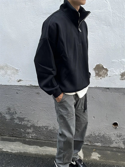 Vintage Layered Fashion Hoodie High-Street Favorite