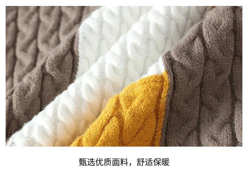 Autumn Men's Twist Braid Sweater Fashion Pullovers Winter Thick Knit Sweaters Streetwear Solid Warm O Neck Jumper Pullover Street King Limited