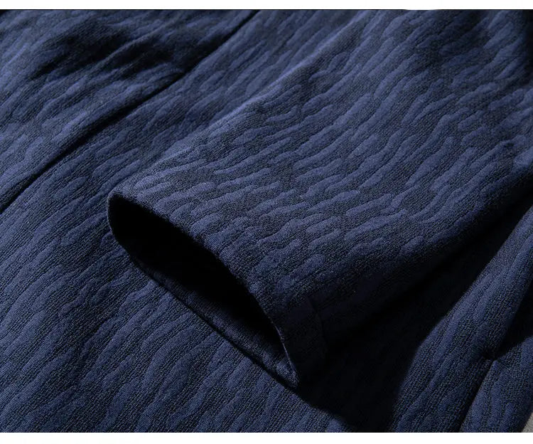 men autumn winter thick fleece liner loose casual punk gothic long cardigan trench coat streetwear kimono robe jacket outerwear unique default style 1012