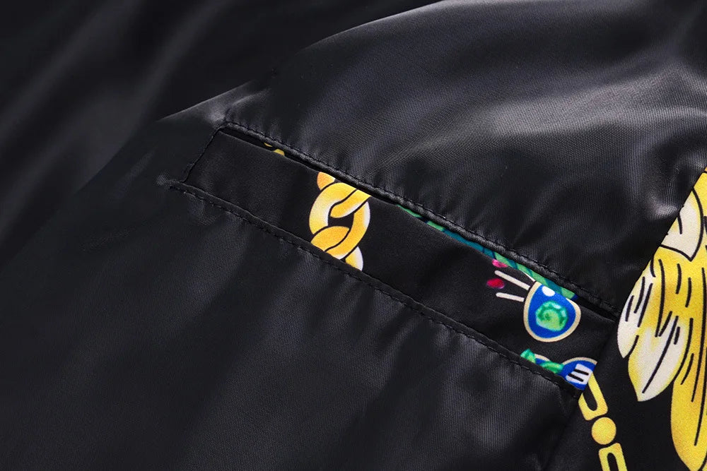 new 2023 luxurious flowers gentleman men geometry heavy baseball coats jackets abstract digital coat warm 433 unique default style 1426