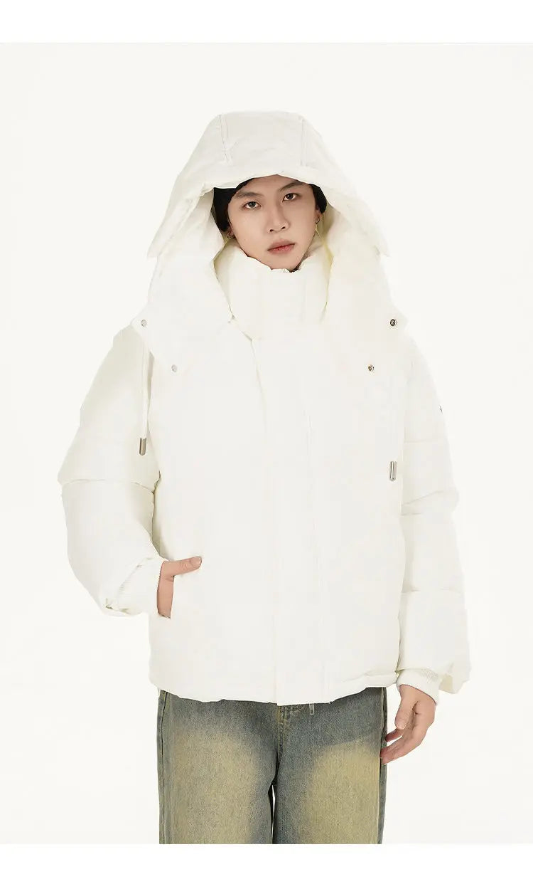 men women winter fashion loose casual cotton padded hooded parkas jacket campus boy gril thicken warm snow coat outerwear unique default style 1065