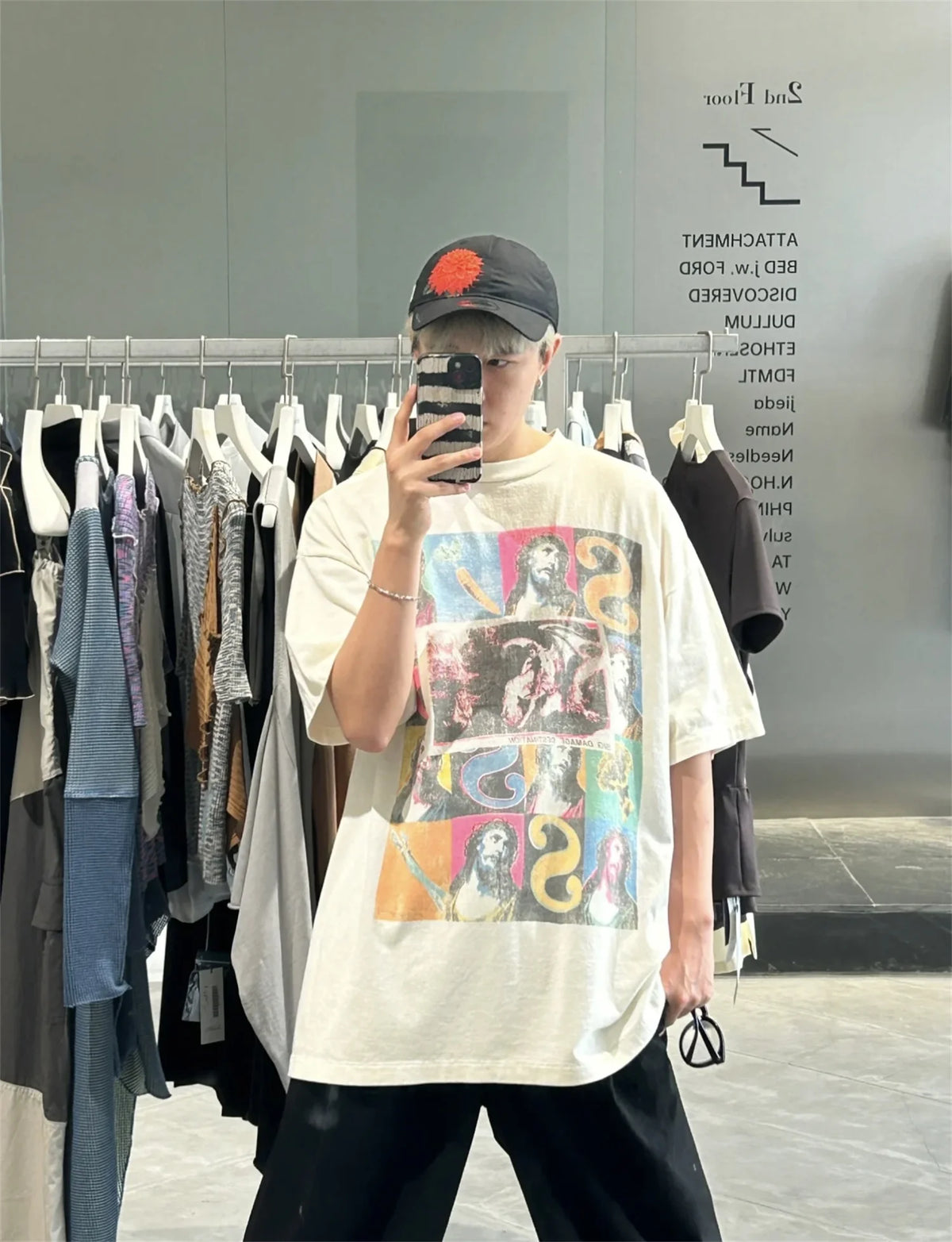 Vintage Retro Series VEGES Print High-Street Worn Streetwear Cotton Quality Casual Loose Short Sleeve Tops T-Shirt Street King Limited