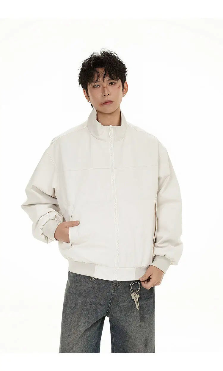2025 spring new fashion waterproof bomber jacket men streetwear fashion loose casual motorcycle jacke boyfriend cargo coat unique cargo style 595