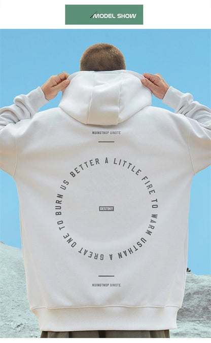 Autumn Loose Pullovers Men Women Destiny Letter Print Hoodies Oversized y2k Hoodie Couples Harajuku Fashion Hooded Sweatshirts Street King Limited