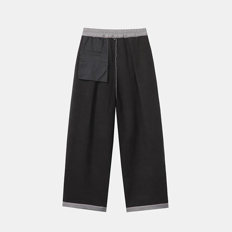 autumn winter plus velvet casual trouser men fashion loose thicken straight suit pant office man trousers urban fashion pants