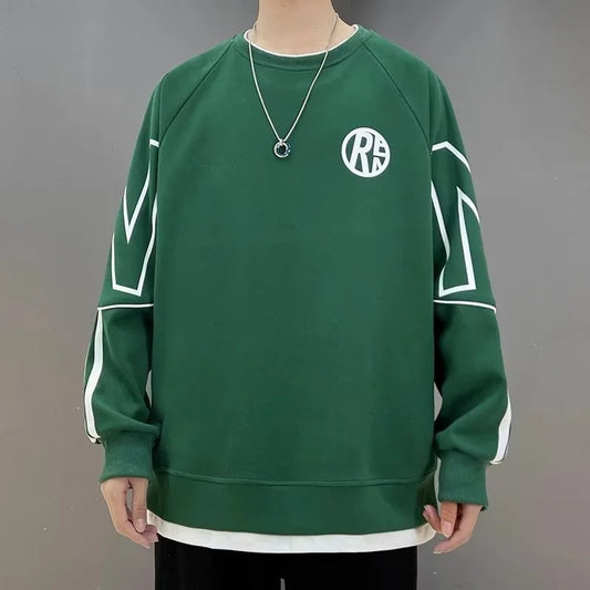 Y2K Vintage Letter Printed Pullovers Hoodies For Men Korean Fashion New in Crewneck Sweatshirts Streetwear Hip Hop Tracksuit Street King Limited