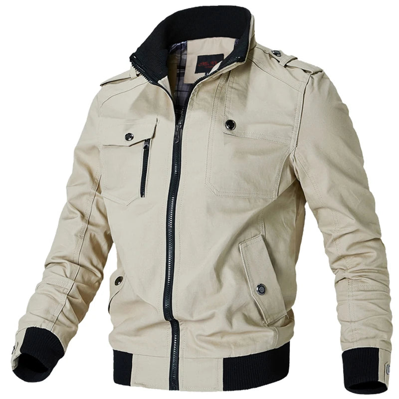 jackets men winter military jacket pilot bomber jacket coat multi pockets casual cargo work jacket men clothing unique cargo style 4742