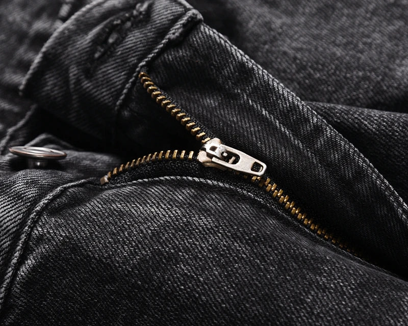 patchwork graffiti black straight denim pants mens vintage patches stitching ink splashed jeans y2k logging cargo pants for male unique cargo style 452