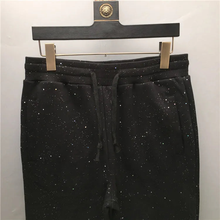 high new novelty luxury men 2022 classic shiny sky stars comfortable cotton parkour sweat casual pants sweatpants d48 unique joggers style 4259