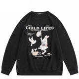 "Children Lies" Unisex Men Women Streetwear Graphic Sweatshirt Daulet Apparel