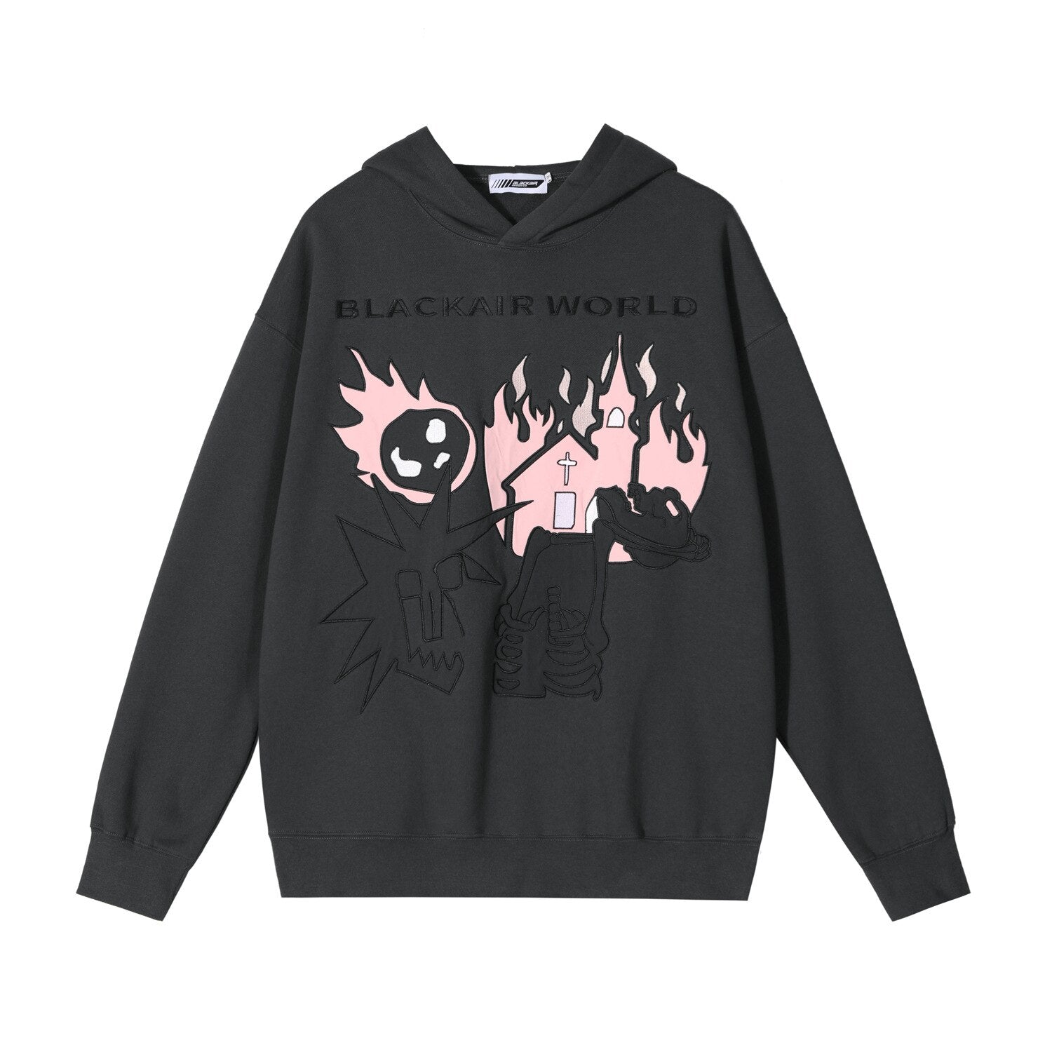"Burning Up" Unisex Men Women Streetwear Graphic Hoodie Daulet Apparel